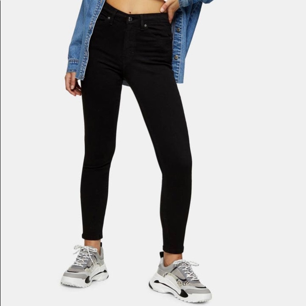 Topshop Jamie skinny black jeans